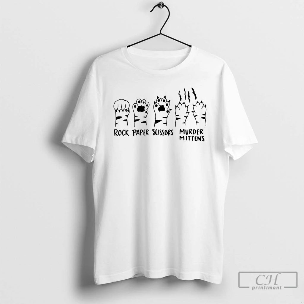 Classic Rock Paper Scissors Gift For Cat Lovers Cat