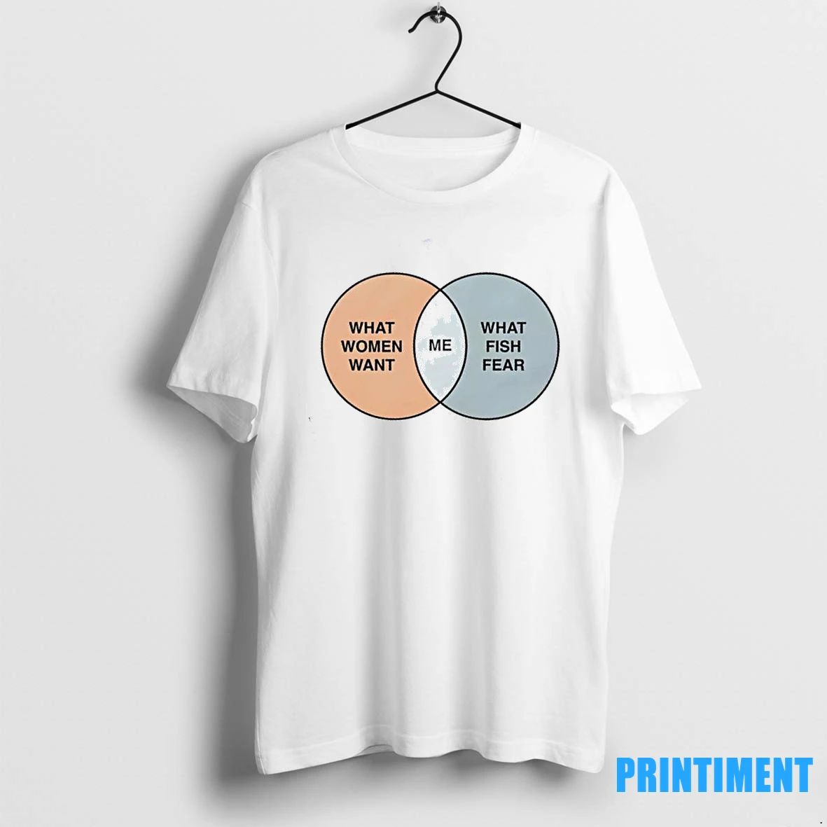 Women Want Me Fish Fear Me Venn Diagram Tshirts Sweater