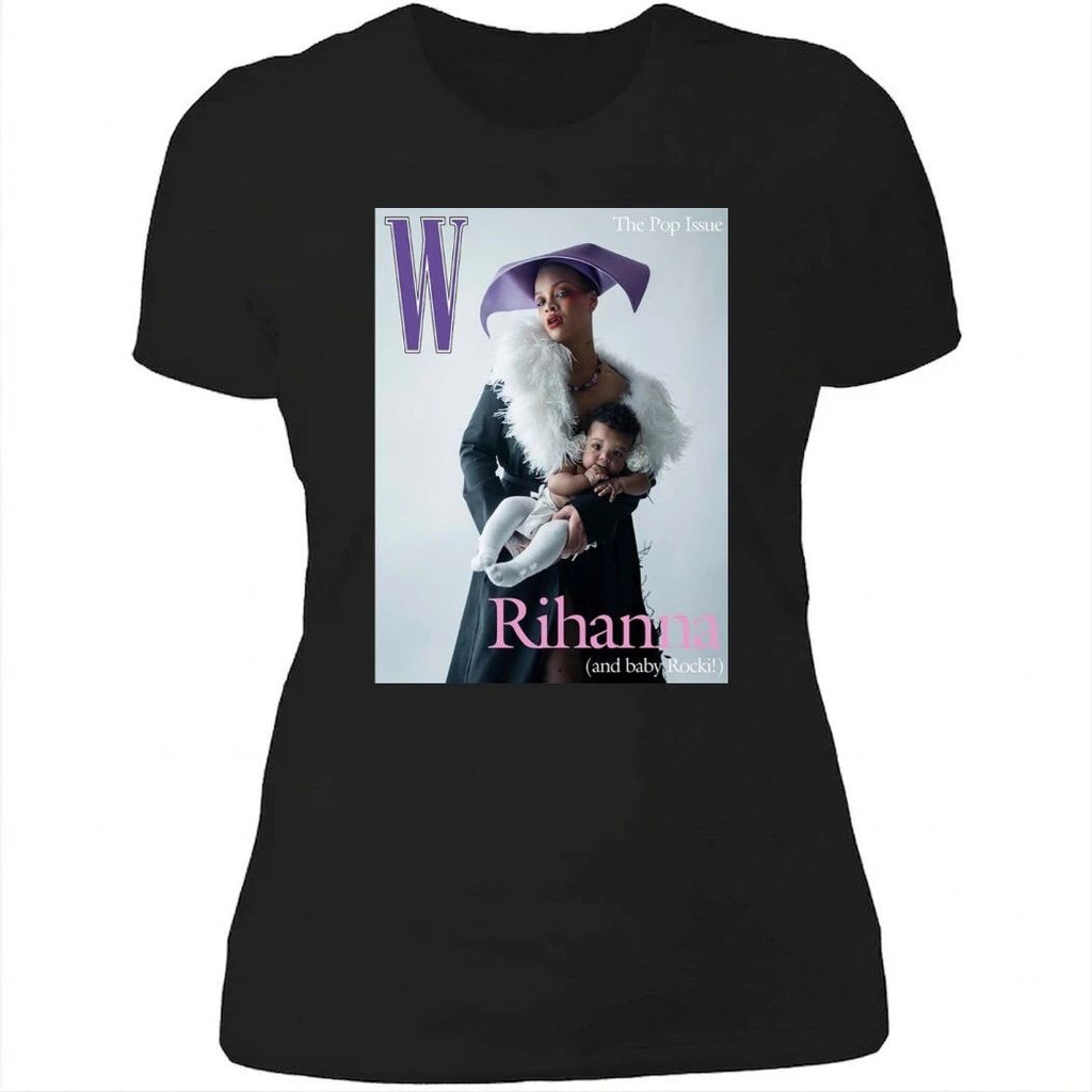 Rihanna And Her Daughter Rocki On The Cover Of W Magazine Poster Shirt