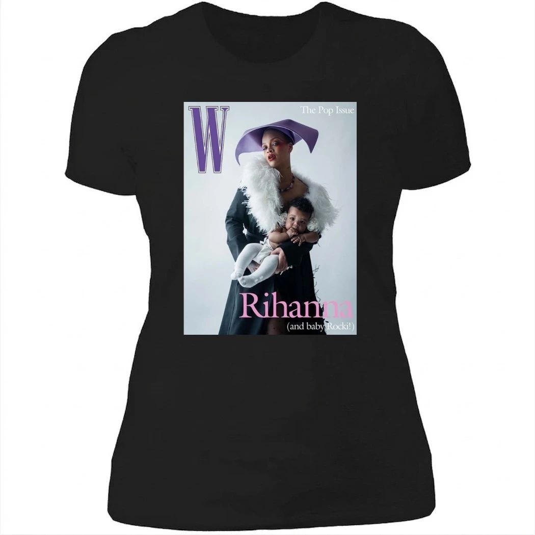 Rihanna And Her Daughter Rocki On The Cover Of W Magazine Poster Shirt