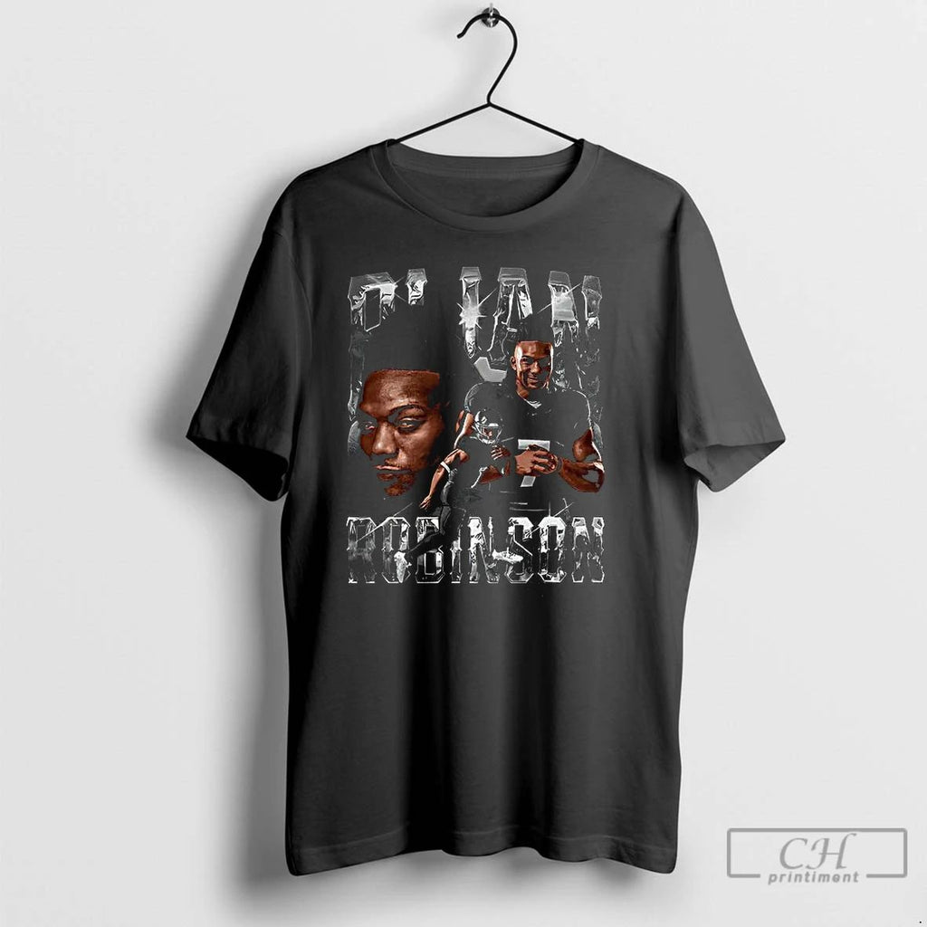 Classic Bijan Robinson Atlanta Falcons Football Bling Graphic T Shirts