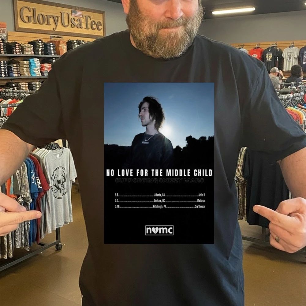 No Love for the Middle Child Tour 2026 Poster Shirt