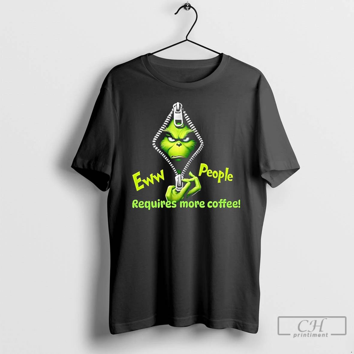 Classic Grinch Eww People Require More Coffee T Shirts