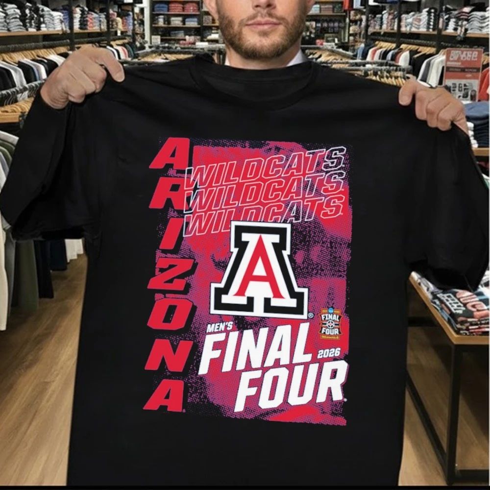 Arizona Wildcats Outerstuff Youth 2026 NCAA Men’s Basketball Tournament March Madness Final Four T-Shirt