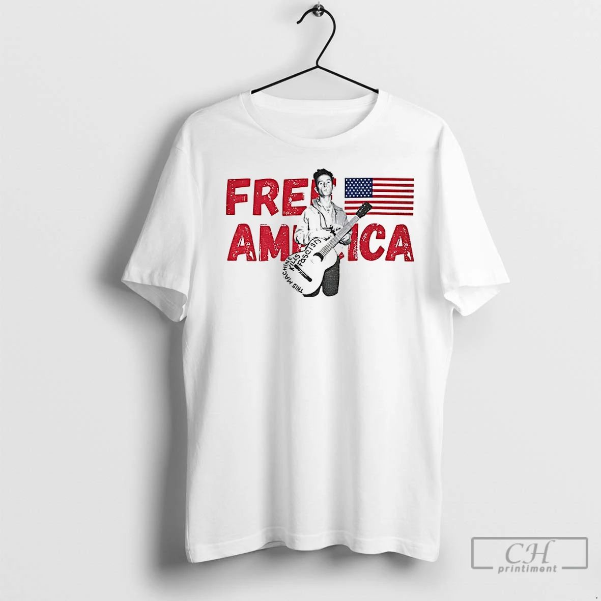 Classic Woody Guthrie Free America This Machine Kills Fascists Anti Fascist