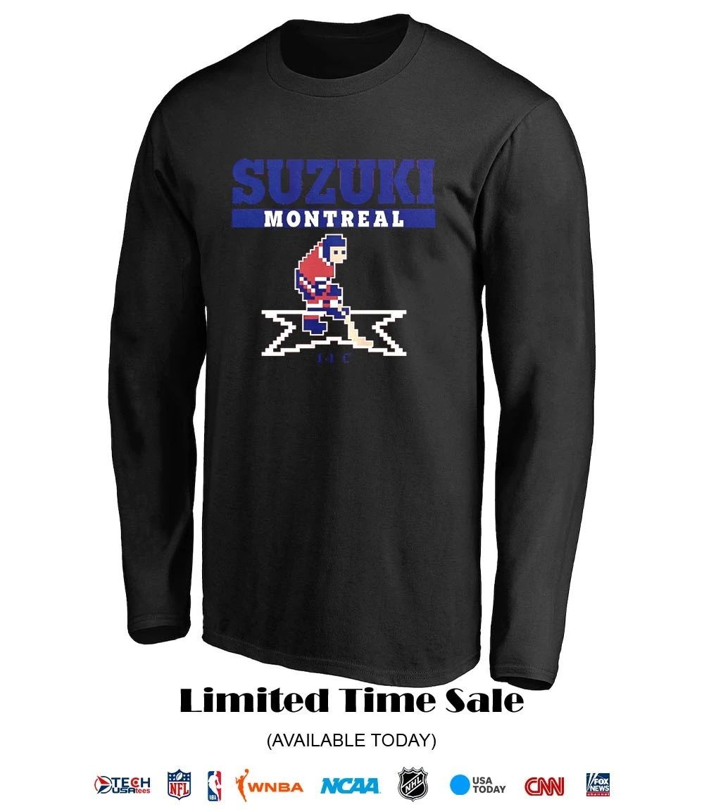 Nick Suzuki Montreal Canadiens Hockey 14C pixel shirt