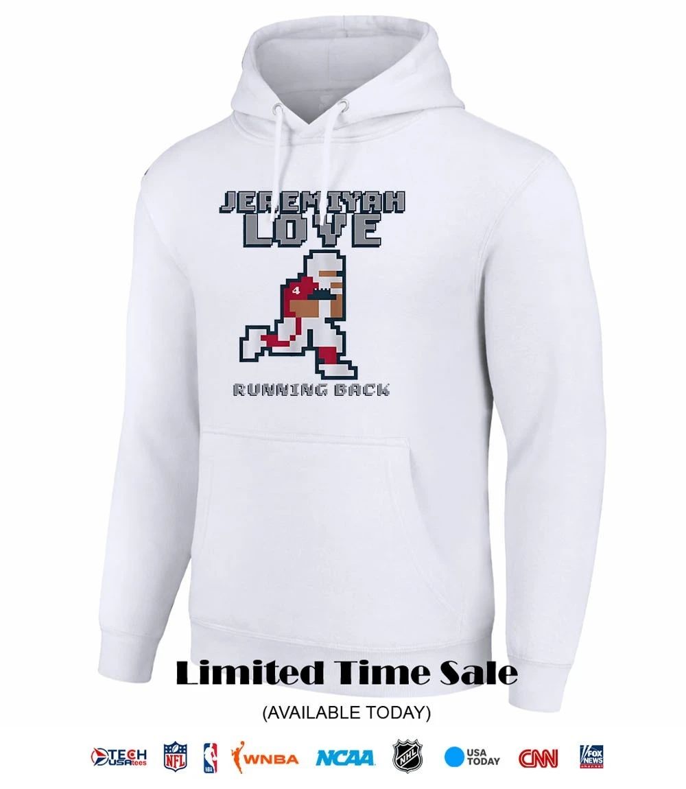 Jeremiyah Love Arizona Cardinals Running Back Retro Baller pixel shirt