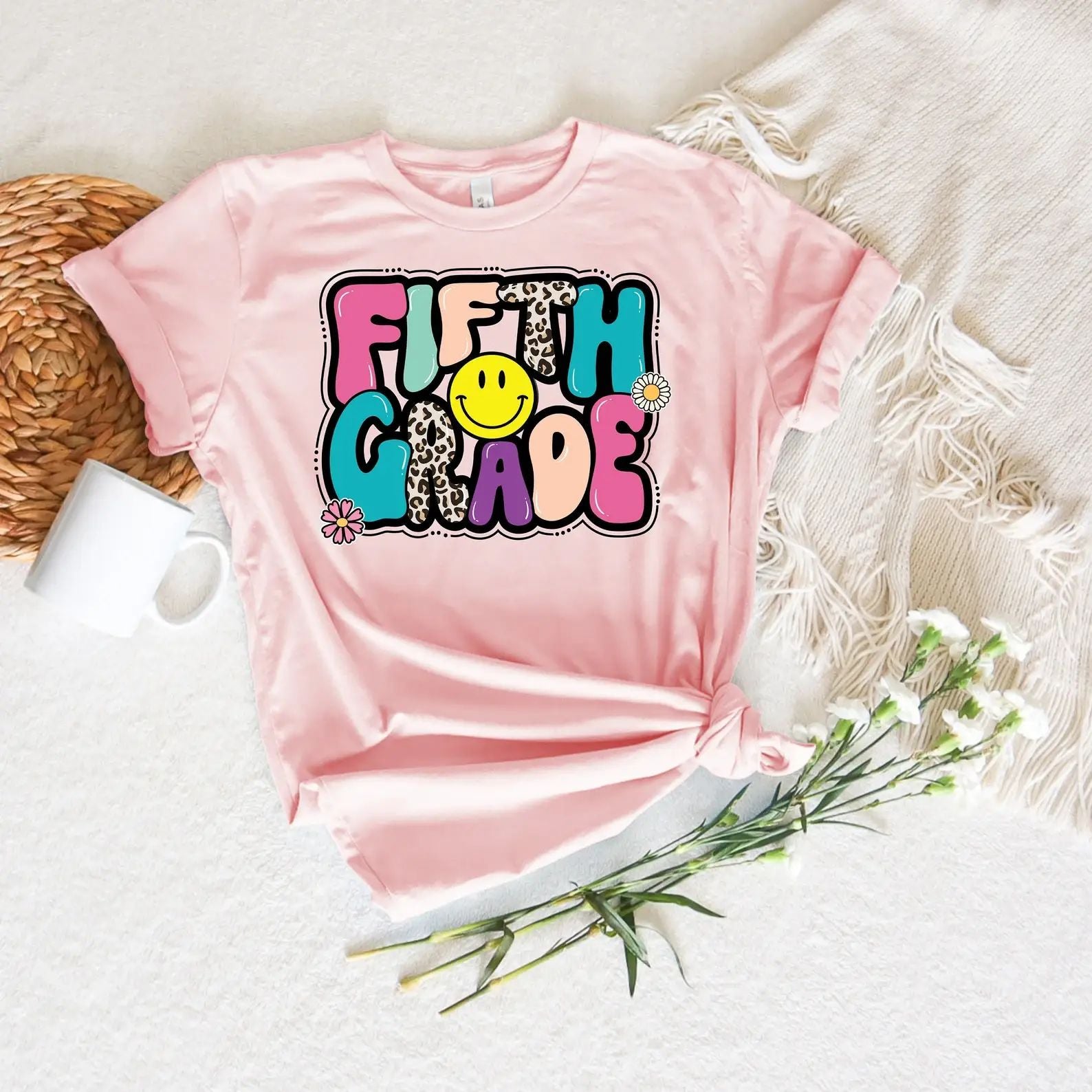 Fifth Grade Smiley T-Shirt