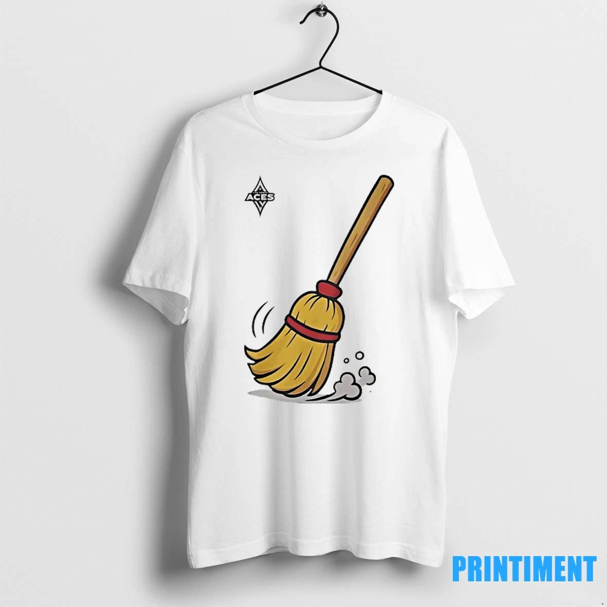 Broom Sweep Las Vegas Aces Logo Tshirts Sweater