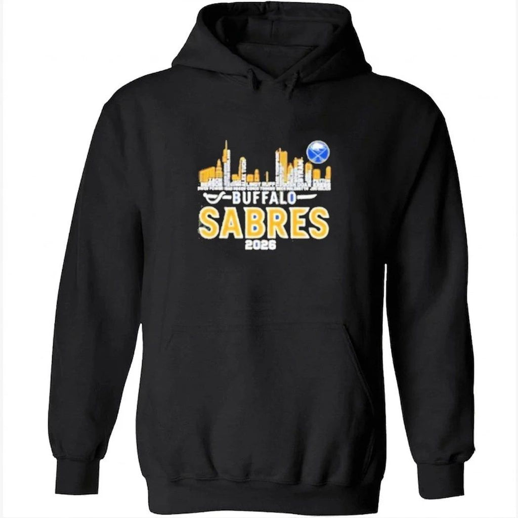 Buffalo Sabres Hockey Skyline City Players Names 2026 T-Shirt