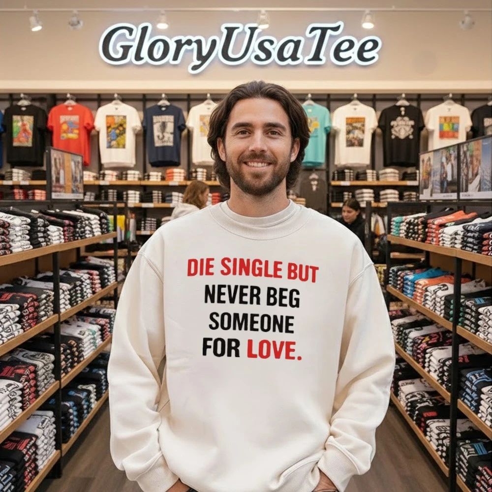 Die Single But Never Beg Someone For Love Shirt
