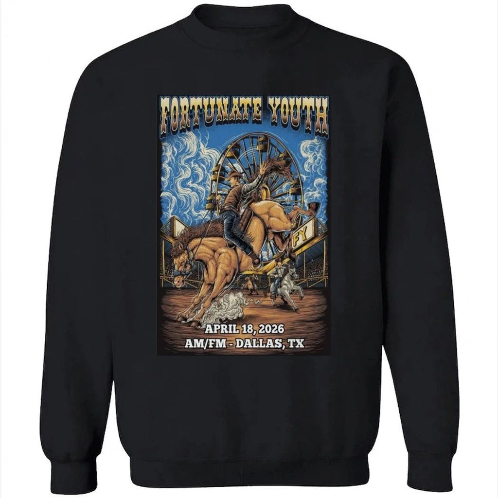 FORTUNATE YOUTH Poster Apr 18 2026 Dallas, TX Tour Shirt