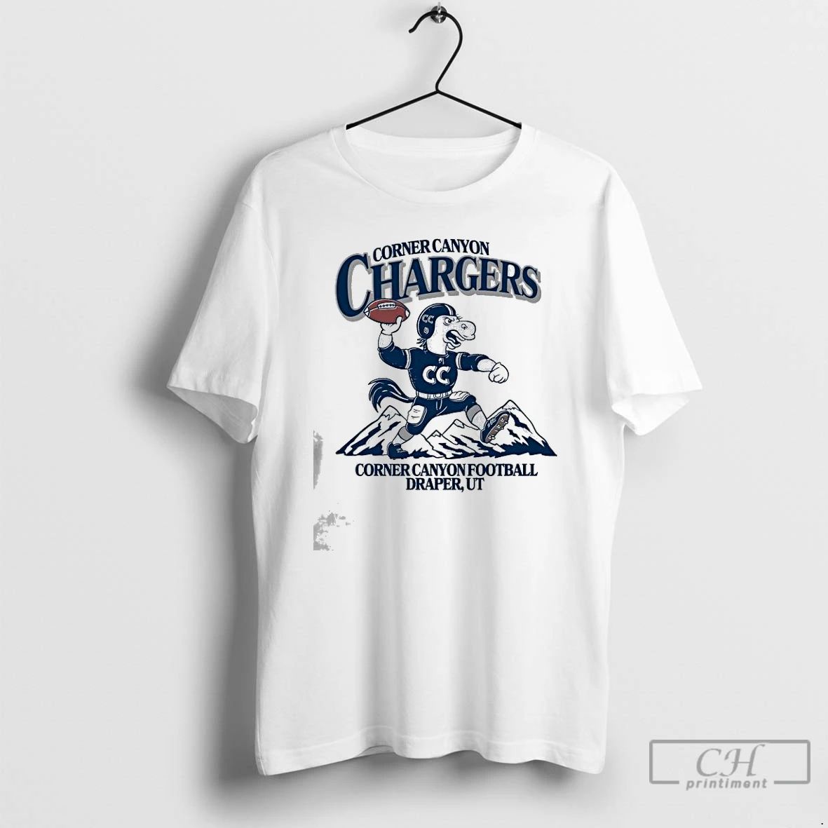Classic Corner Canyon Chargers Football Mascot 2025 T Shirts