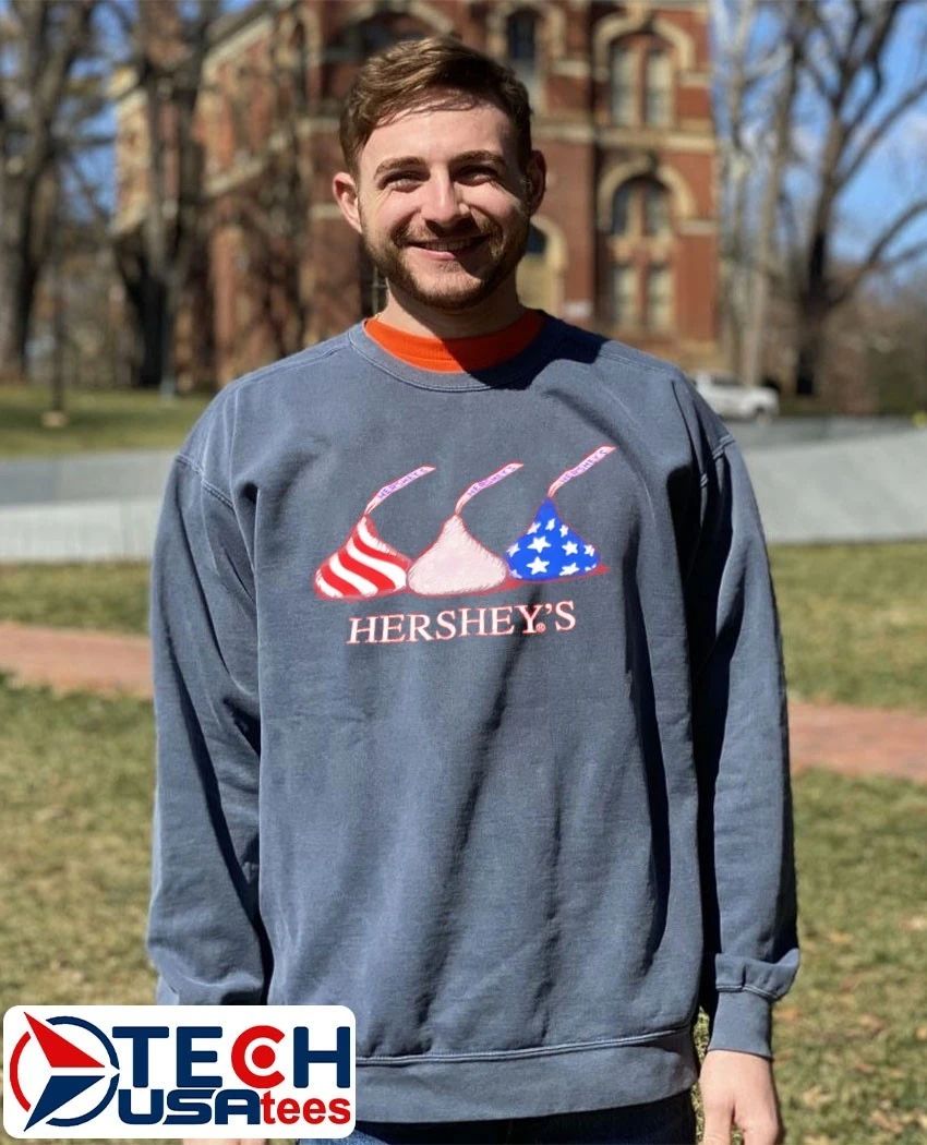 Hershey’s American flag shirt
