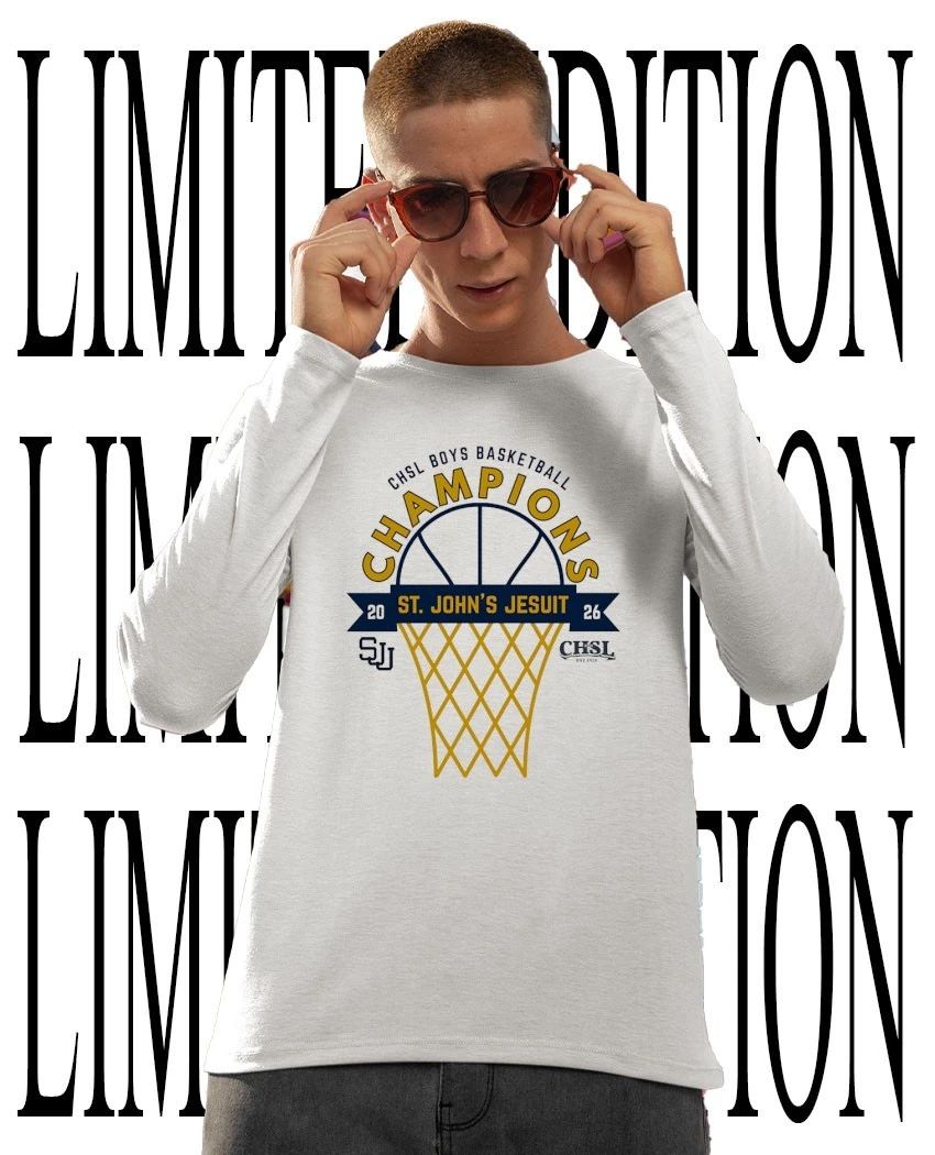 St John’s Jesuit 2026 CHSL Boys Basketball Champions shirt