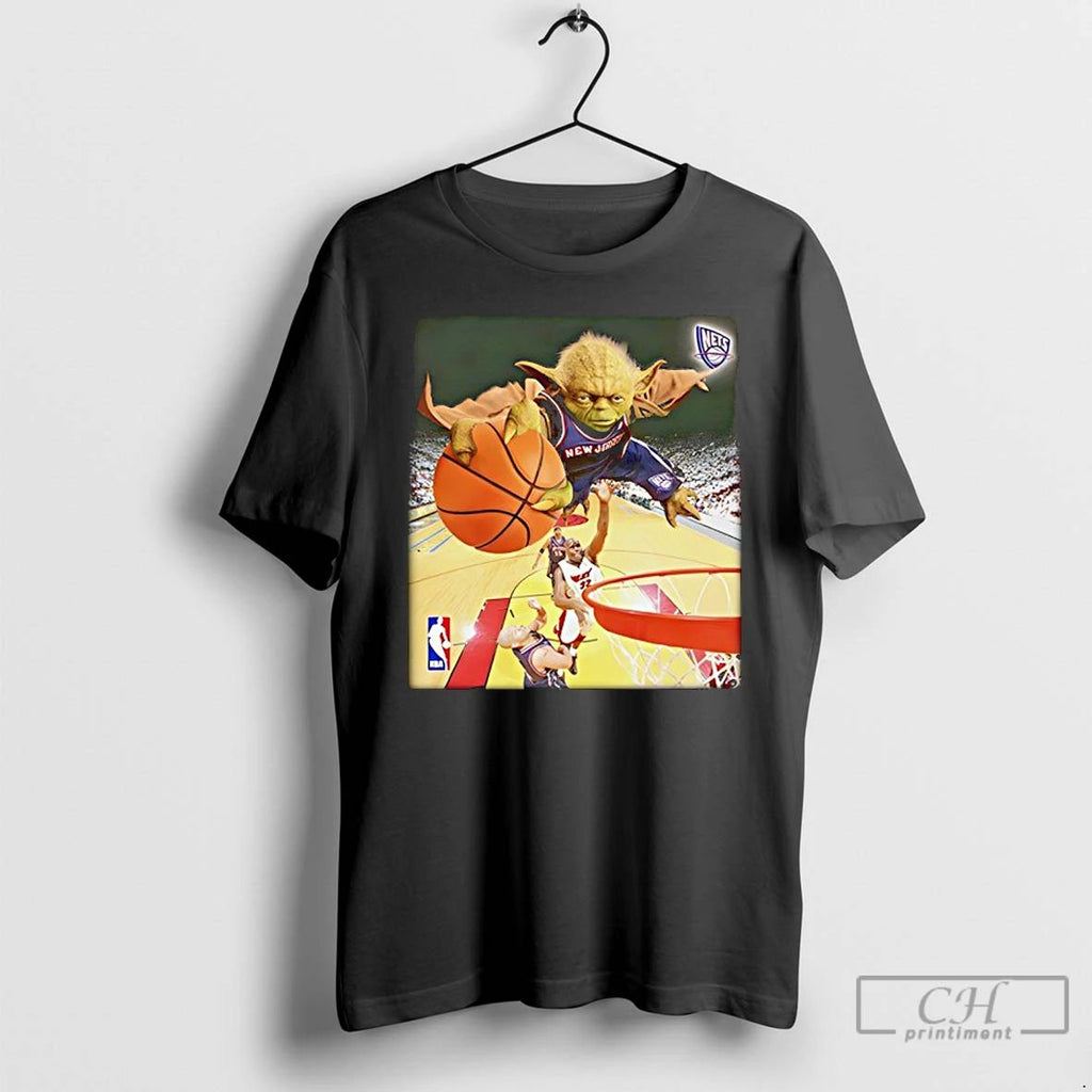 Classic Yoda Slam Dunk Ballin Brooklyn Nets Nba T Shirts