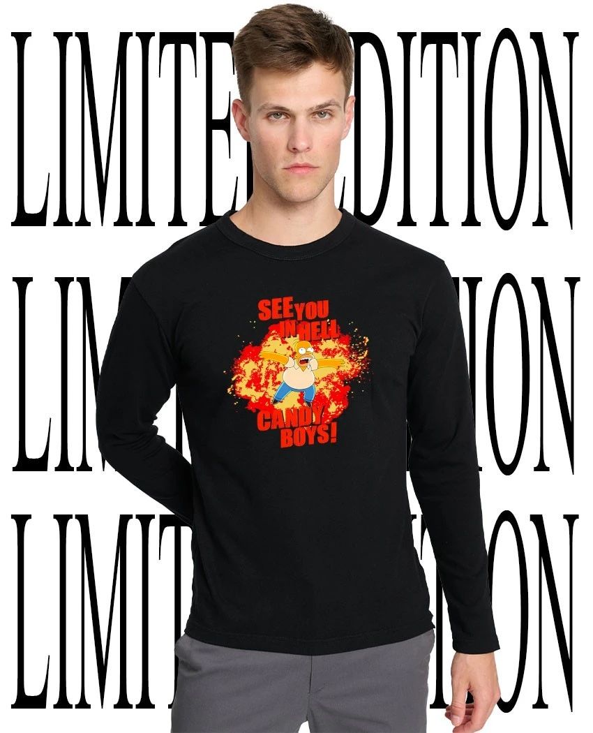Homer Simpson see you in hell candy boys shirt