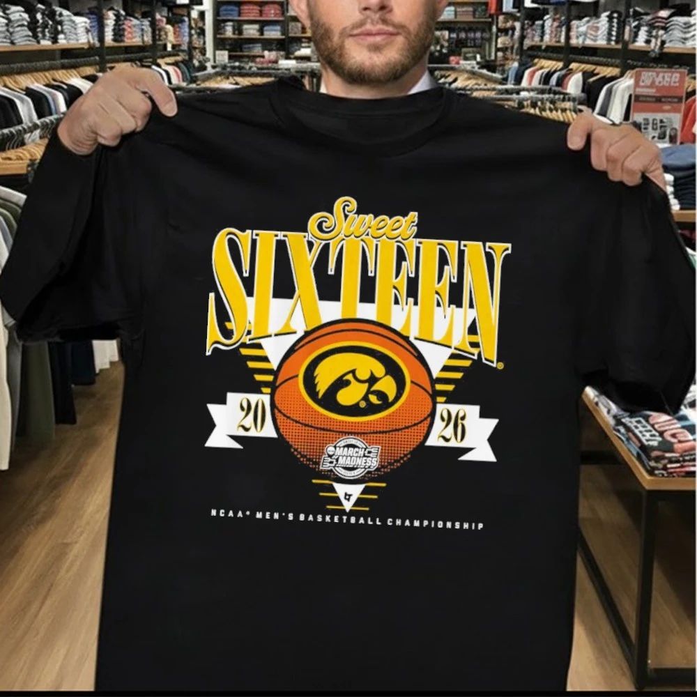 Iowa Hawkeyes 2026 Sweet Sixteen Men’s Basketball Championship Shirt