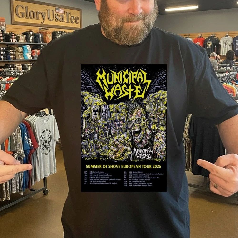 Municipal Waste Summer Of Shove European Tour 2026 Poster Shirt