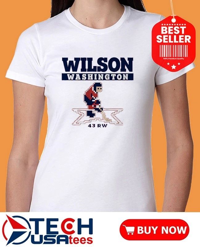 Tom Wilson Washington Capitals Hockey 43RW pixel shirt