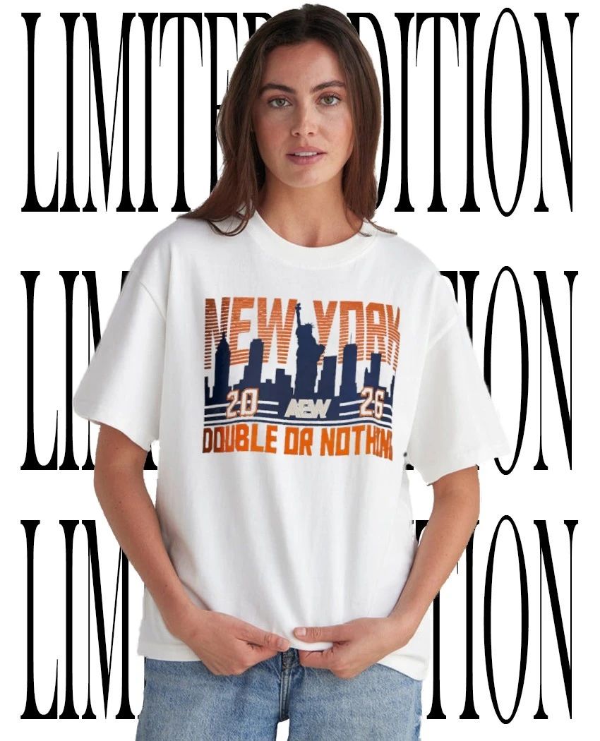 AEW New York Double or Nothing 2026 skyline shirt