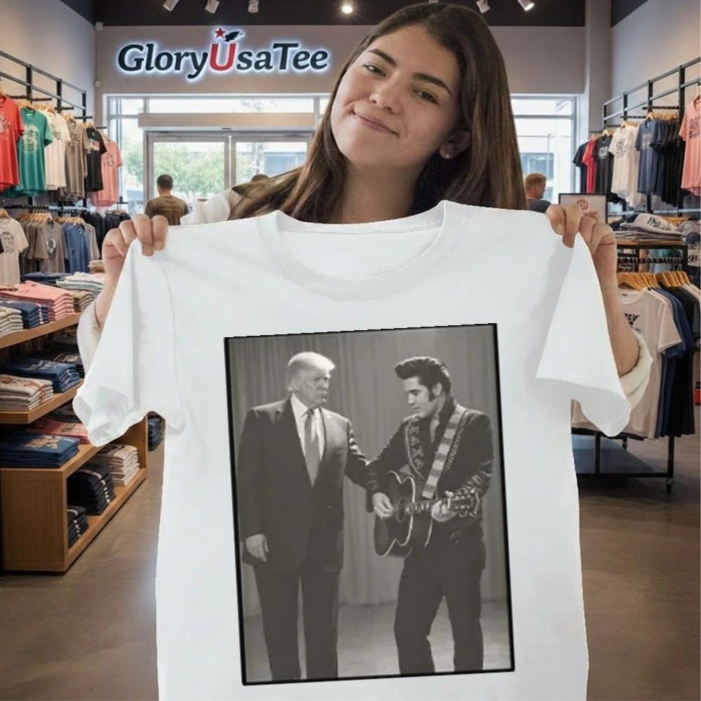 The King With The King Trump And Elvis Shirt