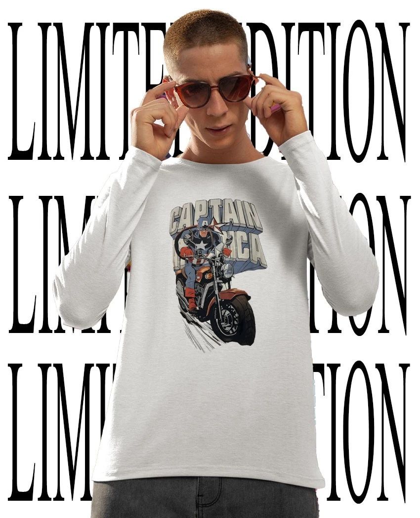 Captain America Motorcycle shirt