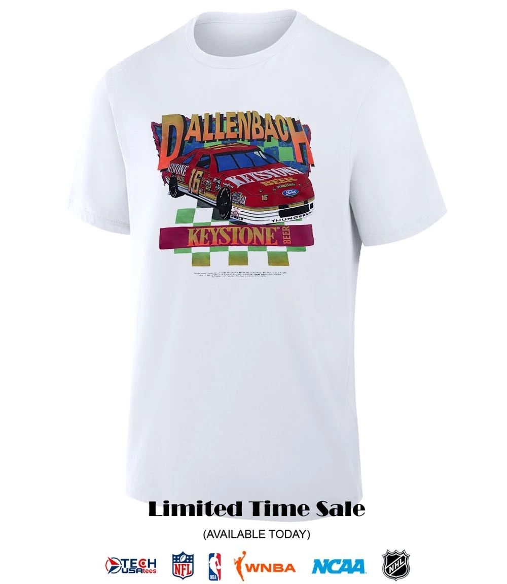 Keystone Beer Wally Dallenbach Jr. NASCAR 1993 vintage shirt