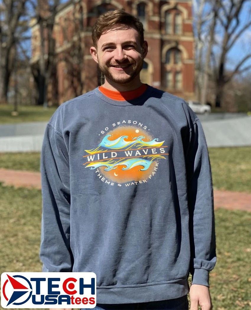 50 Season Wild Waves Theme and Water Park shirt