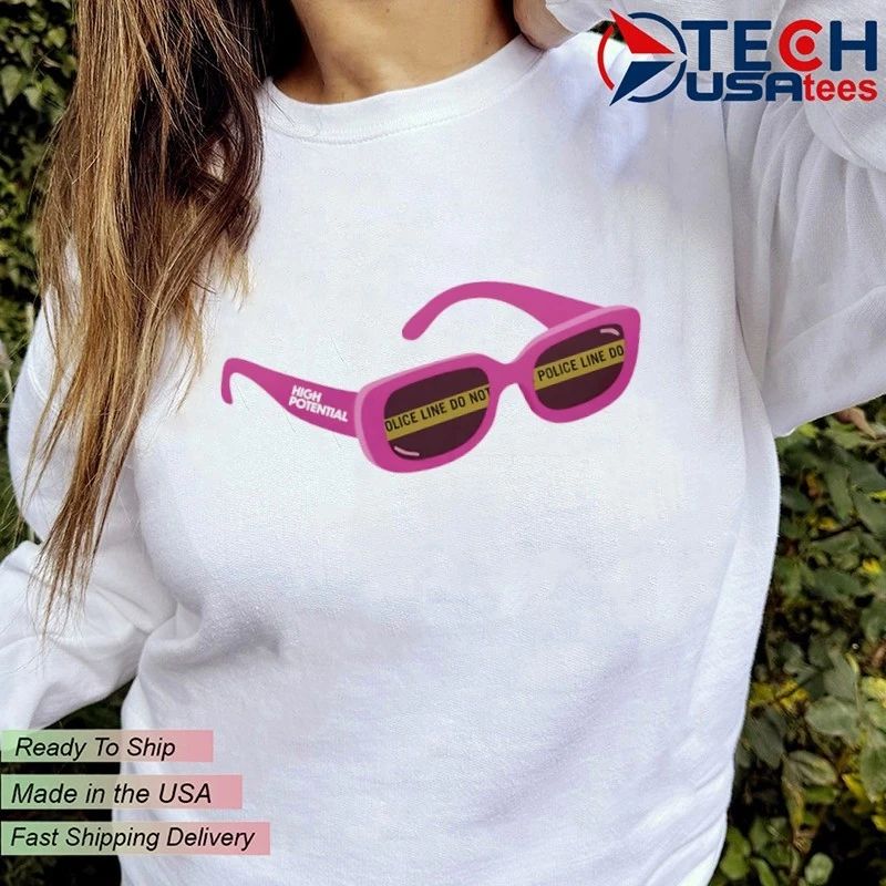 High Potential police line do not glasses shirt