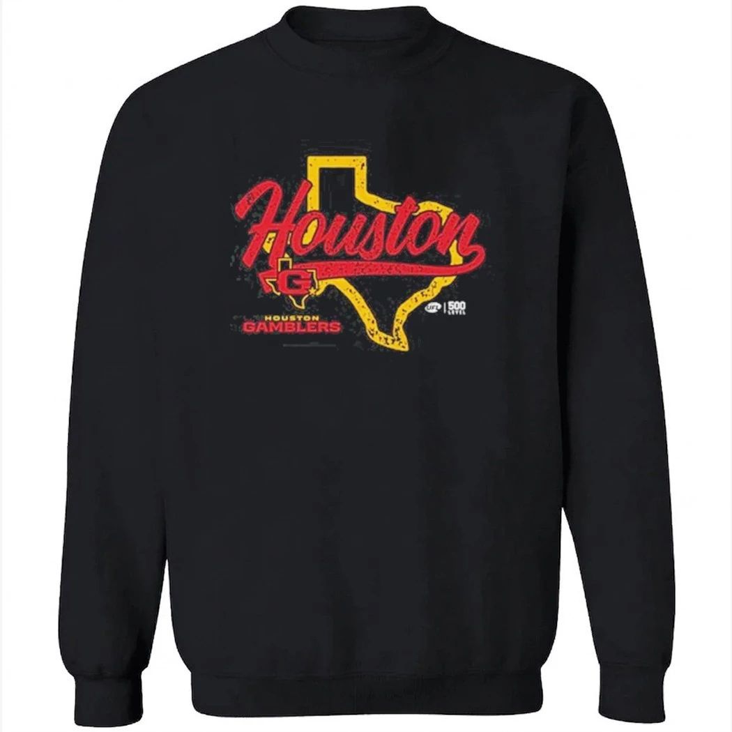 Houston Gamblers State Map Shirt