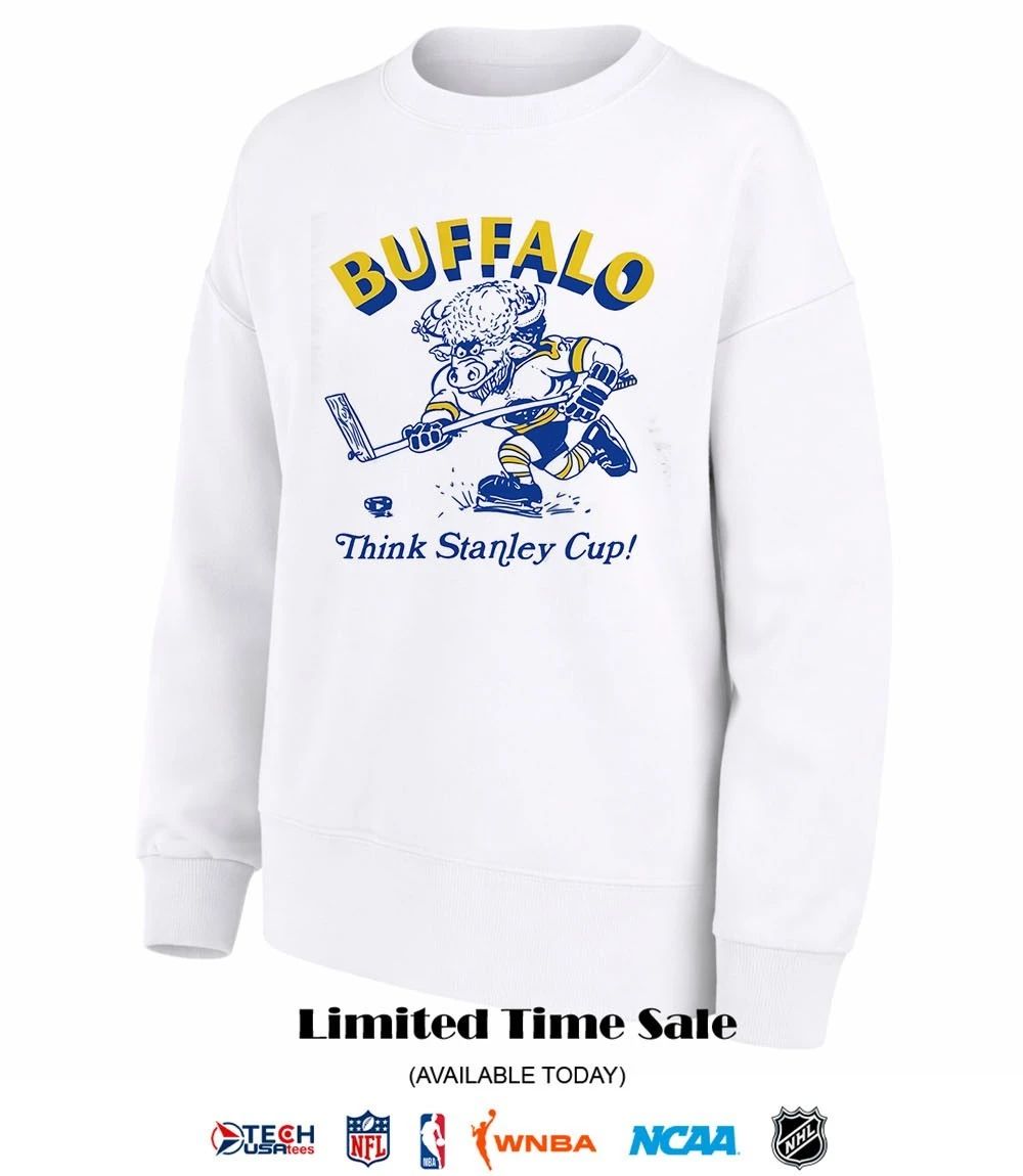 Buffalo Sabres Hockey Think Stanley Cup mascot shirt