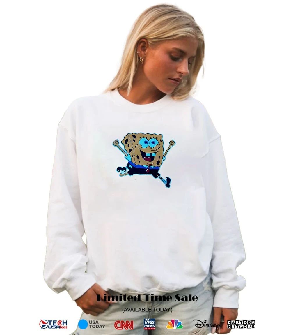 Sponge jumping funny shirt
