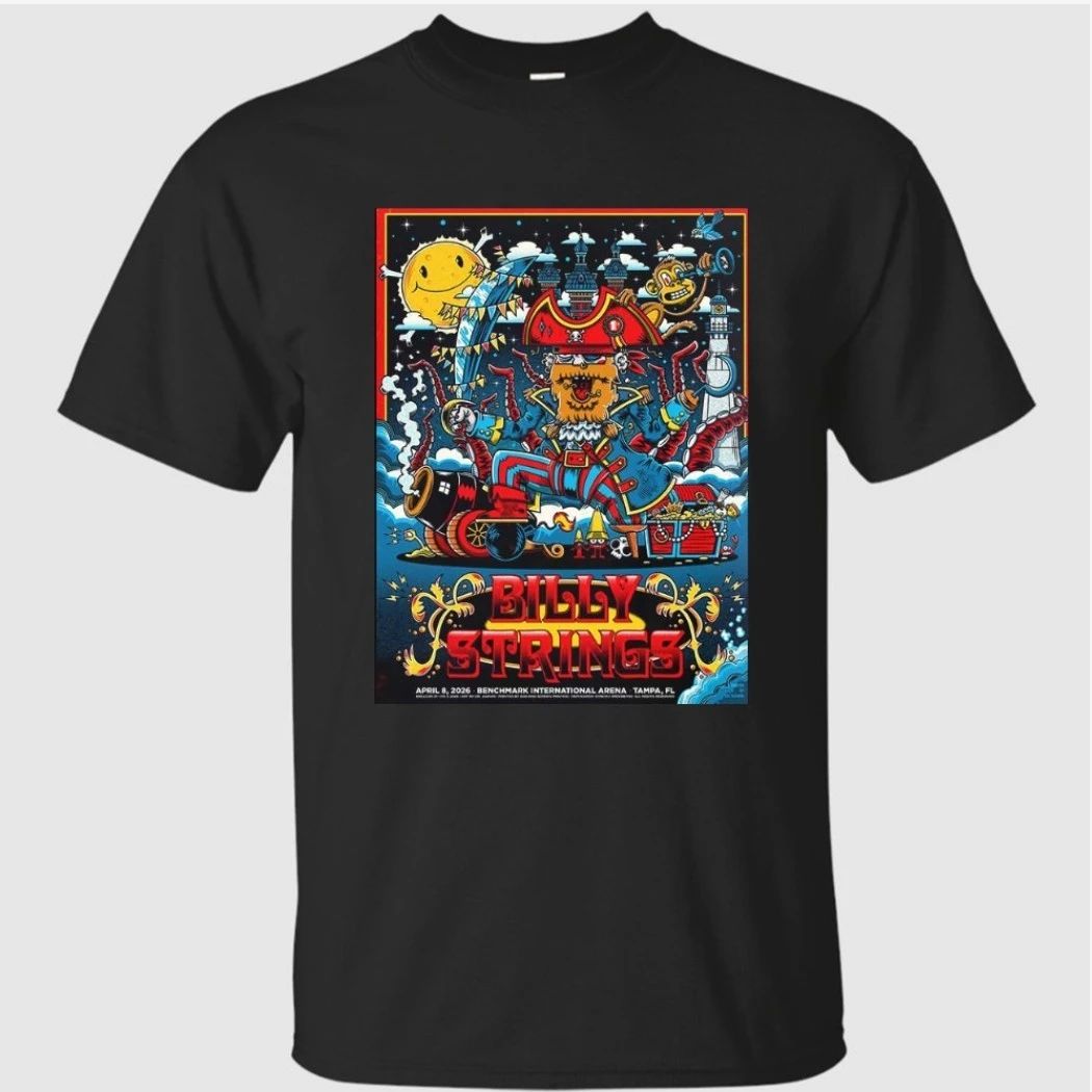 Billy Strings Tampa Florida 2026 Merch Gig Poster At Benchmark International Arena On April 8 2026 Shirt