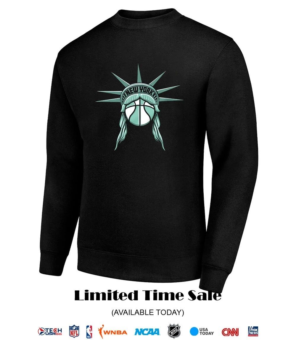 New York Liberty Basketball Liberty ball head shirt