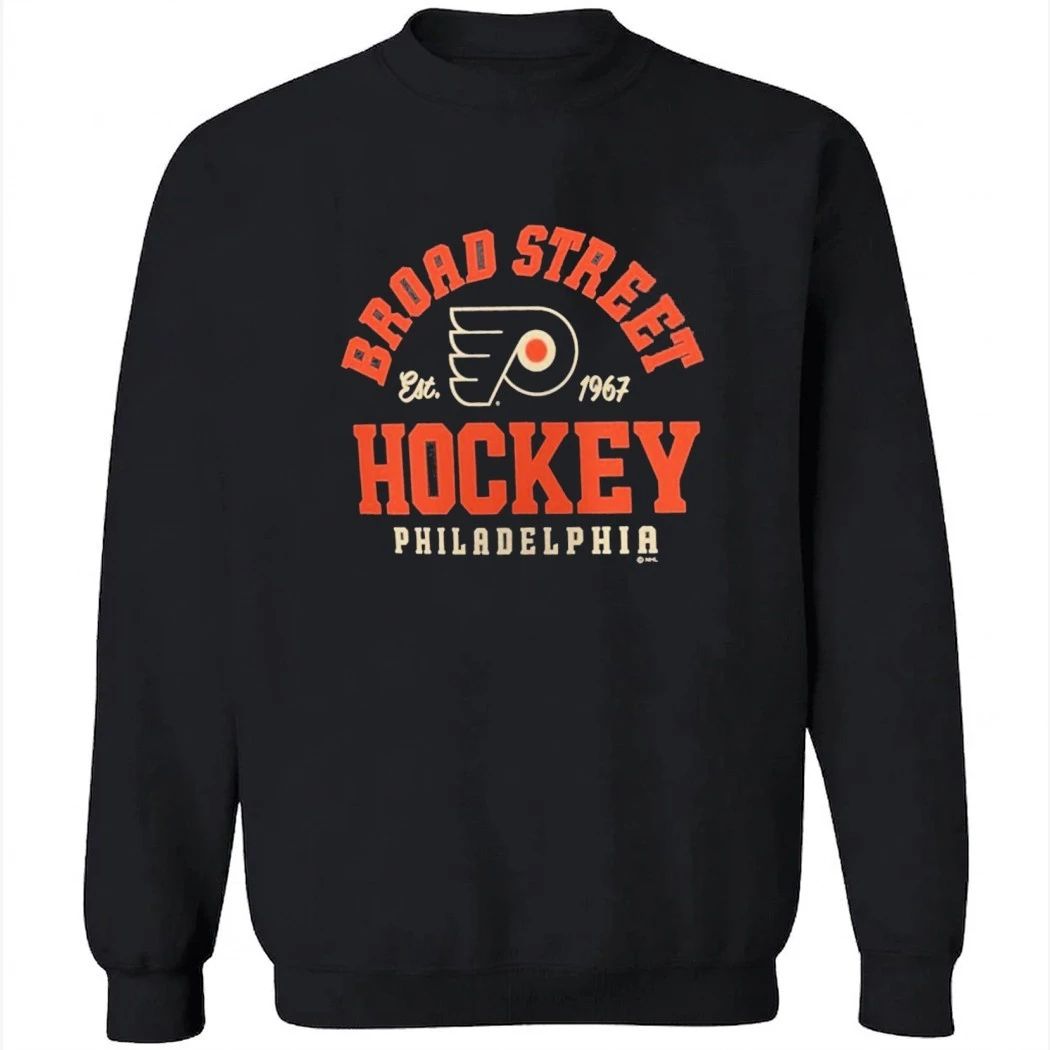 Philadelphia Flyers Black Hometown Collection Broad Street T-Shirt
