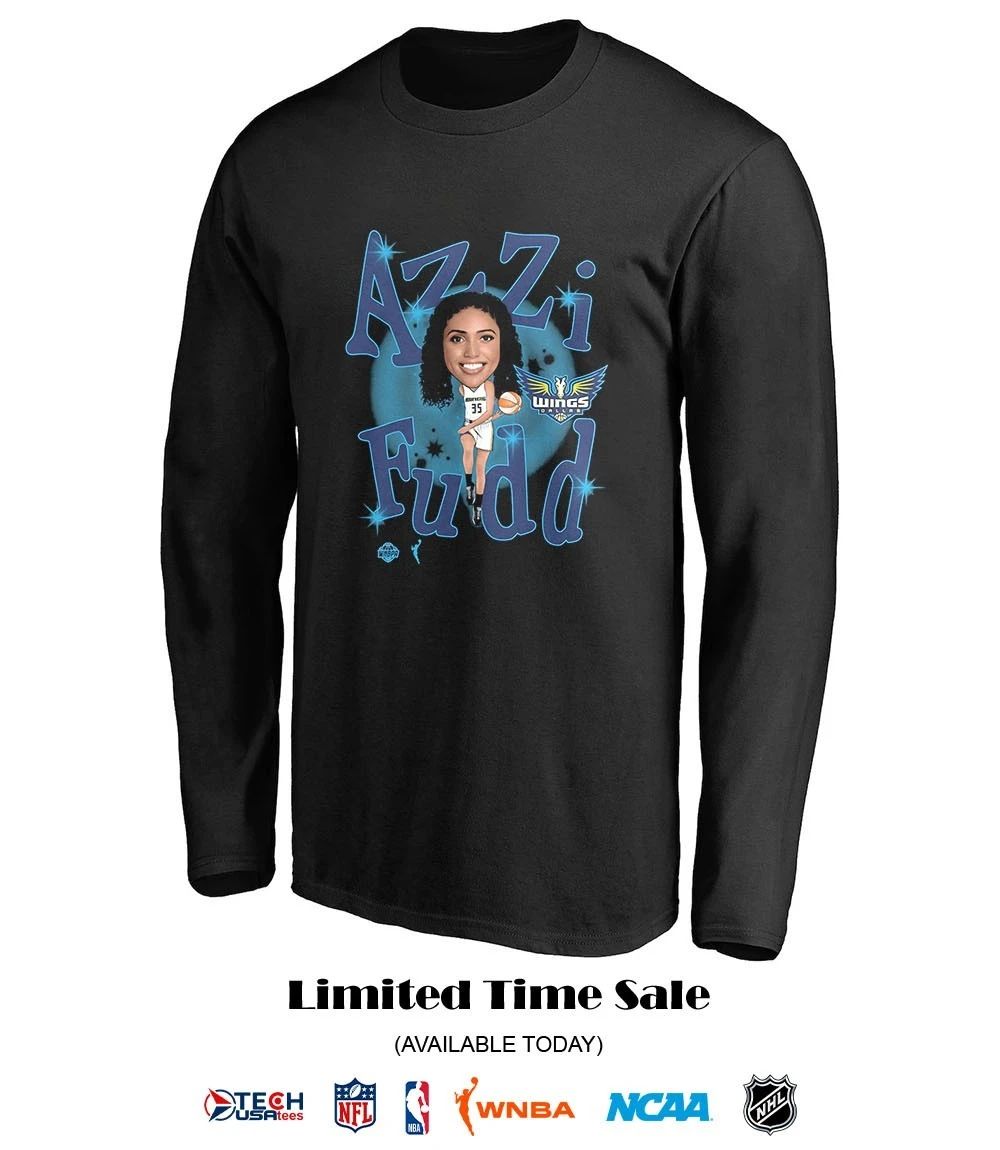 Azzi Fudd Draft Dallas Wings 2026 WNBA caricature shirt