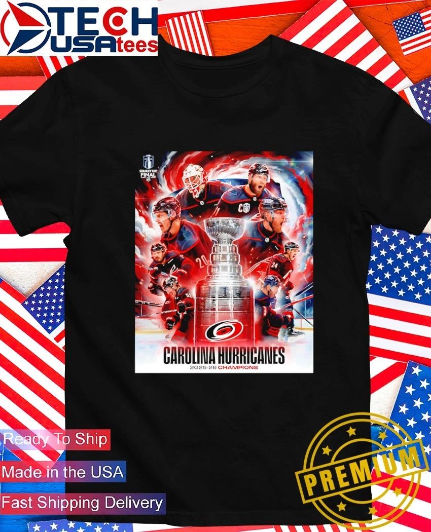 Carolina Hurricanes Hockey 2025-2026 Stanley Cup Champions poster shirt