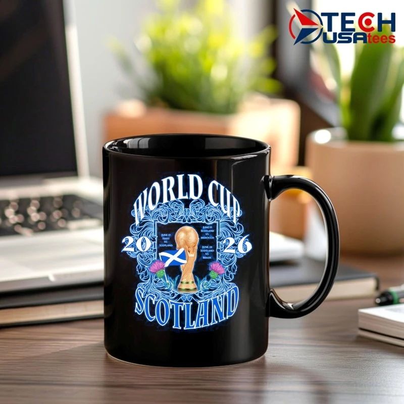 World Cup 2026 Scotland National Football Team Trophy shirt