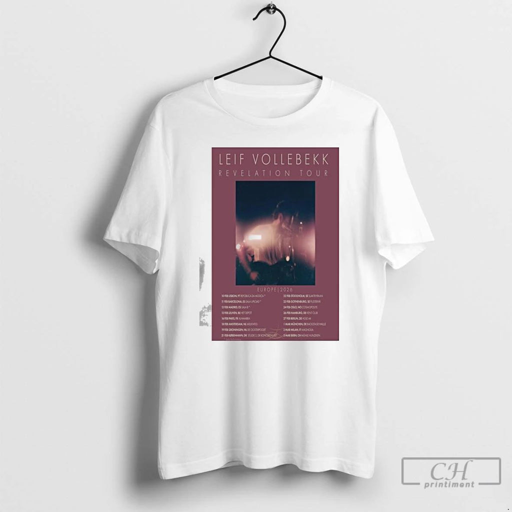 Classic Leif Vollebekk Revelation Tour Europe 2026 T Shirts