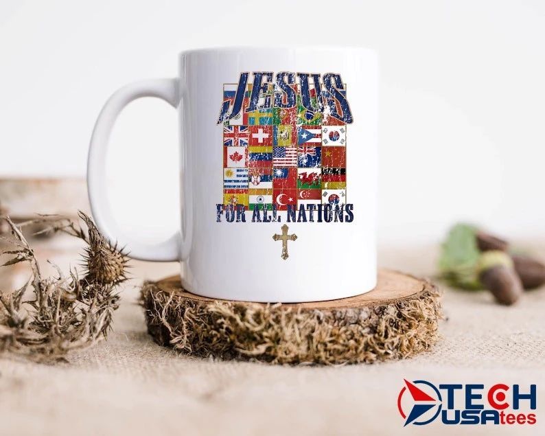 Jesus for all nations flag vintage shirt