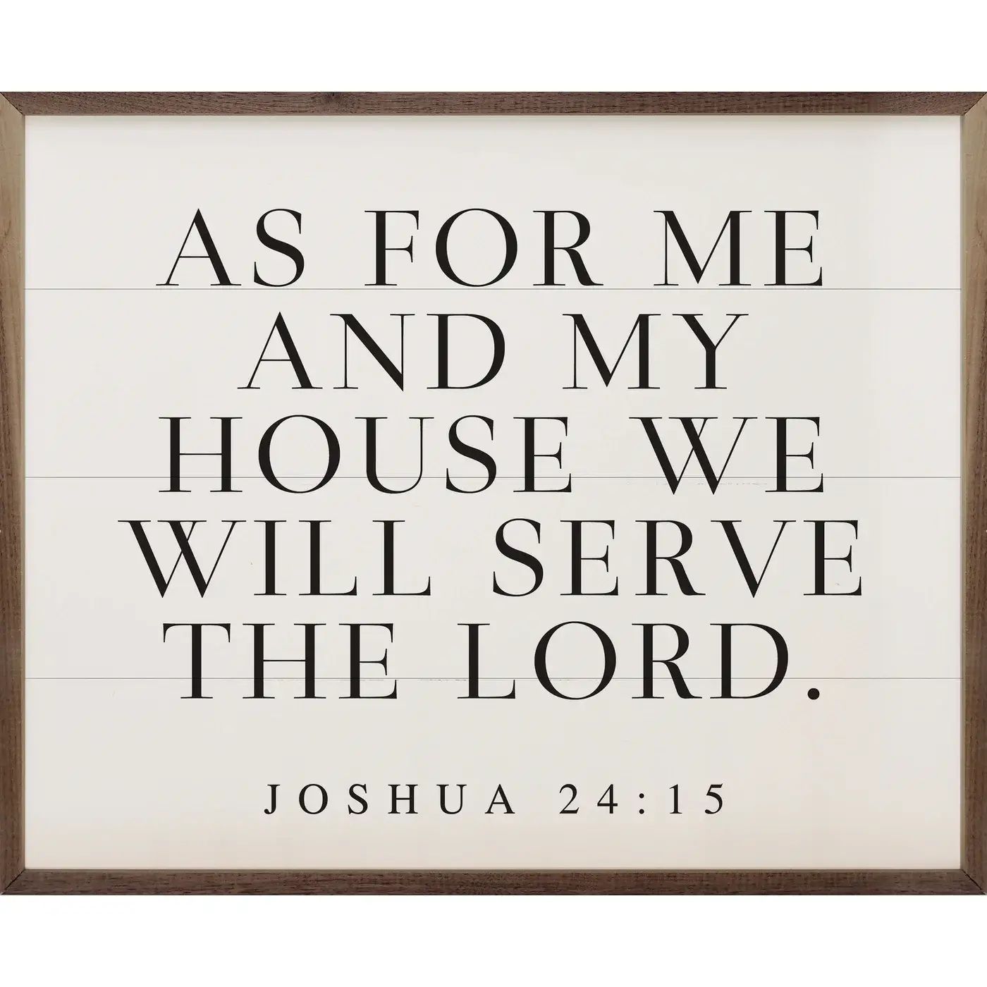 As For Me and My House Joshua 24 15 White