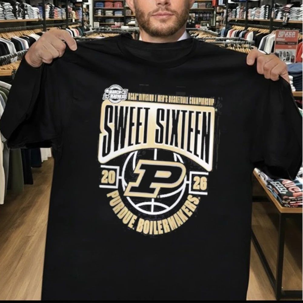 Purdue Boilermakers 2026 NCAA Men’s Basketball Tournament March Madness Sweet 16 T-Shirt