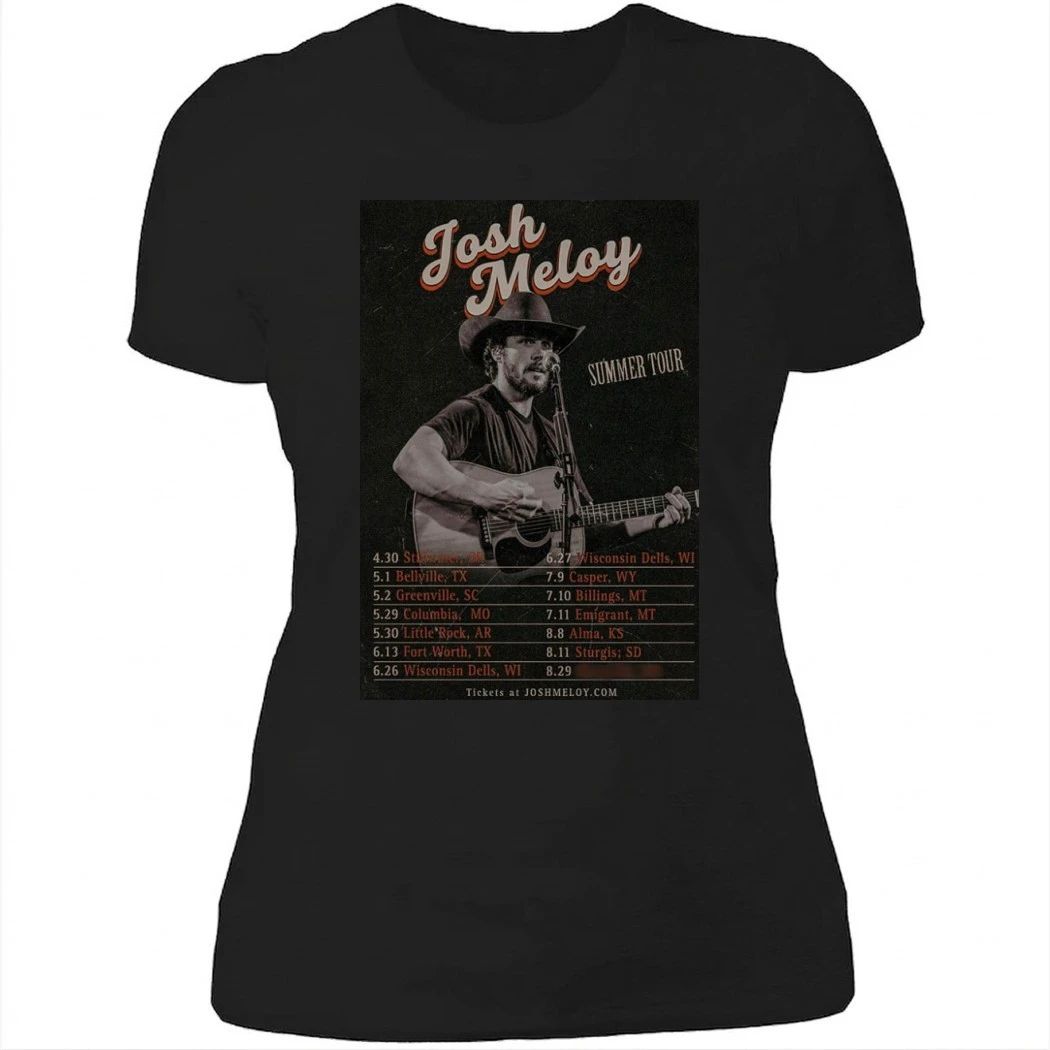 Josh Meloy Music Summer Tour 2026 Poster Shirt