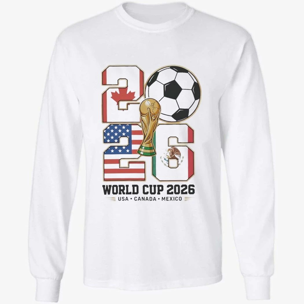 USA Canada Mexico Host Nations 2026 World Cup Soccer T-Shirt