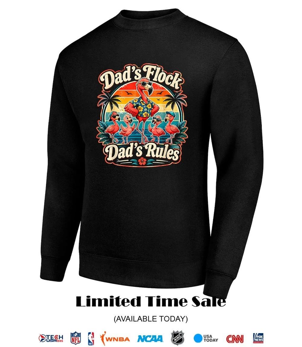Dad’s flock dad rules Flamingo shirt