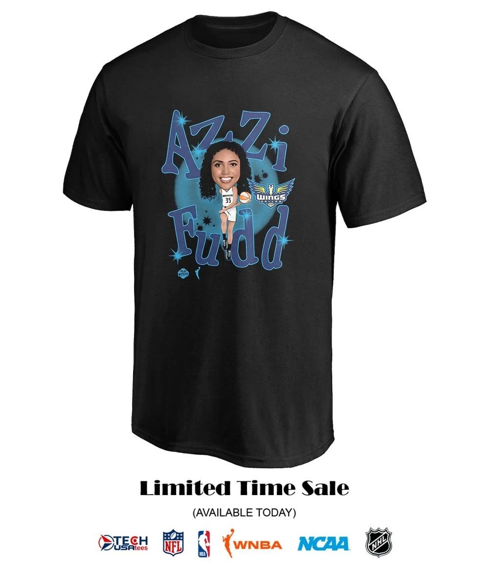 Azzi Fudd Draft Dallas Wings 2026 WNBA caricature shirt