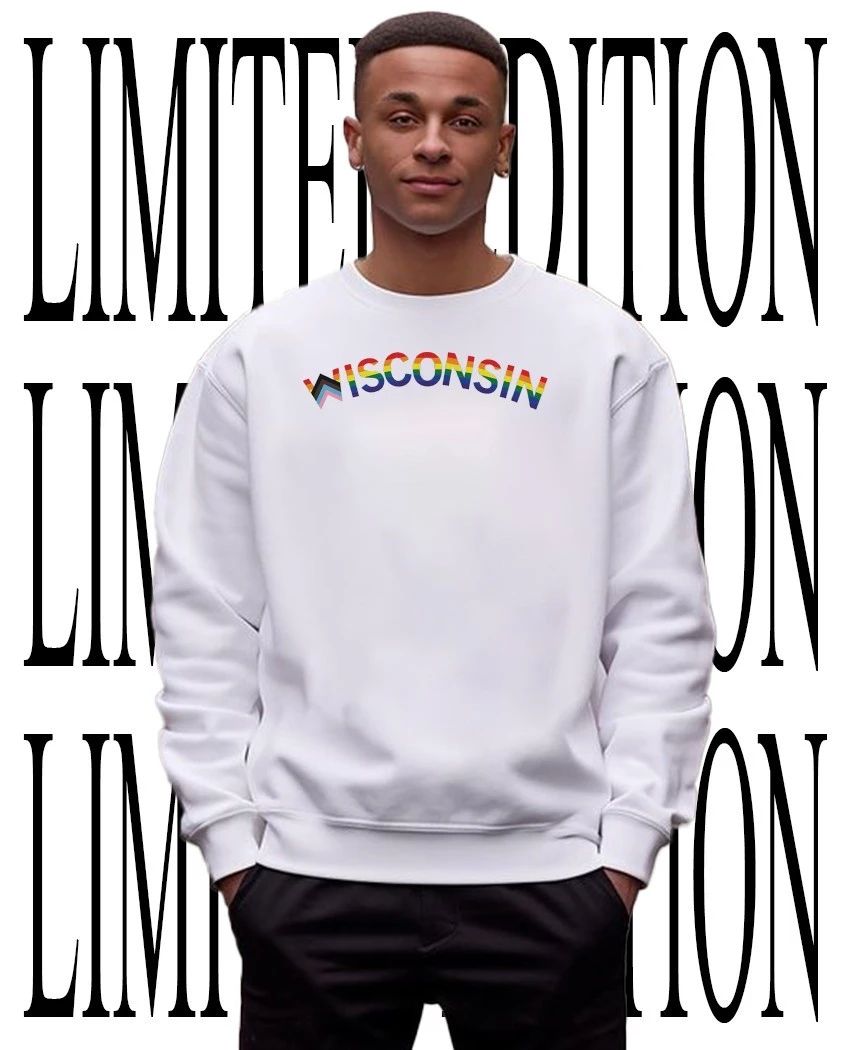 Wisconsin Progress Pride flag shirt