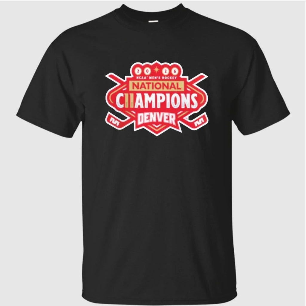 Denver Pioneers 2026 NCAA Frozen Four Men’s Ice Hockey National Champions Logo T-Shirt