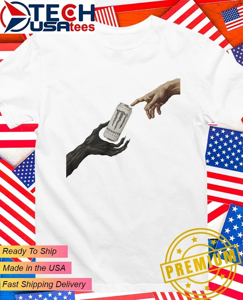 Titan Claw by White Monster The Creation of Adam parody shirt